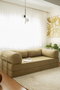 Atelier Del Sofa Nook Sofá-cama de 3 plazas en Terciopelo Caqui